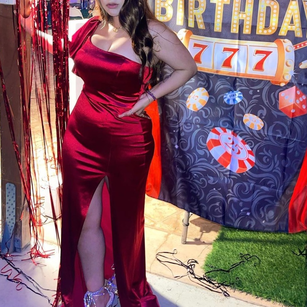 A red dress